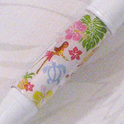 ハワイアン・4色ボールペン フラガールホワイト 