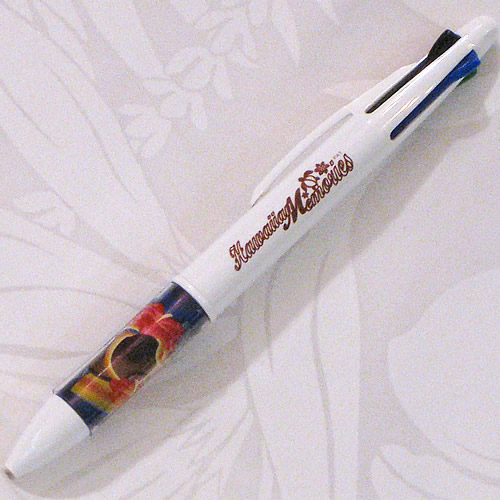 ハワイアン・4色ボールペン　フラガール ホワイト 