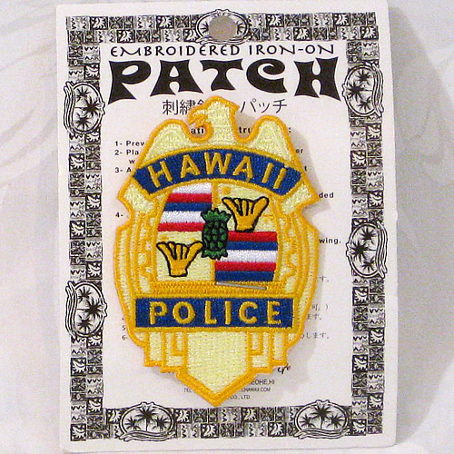 KC HAWAII ハワイアン・ワッペン　HAWAIIAN POLICE 